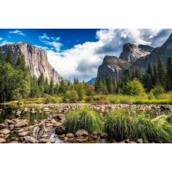 Yosemite National Park, Usa Puzzle- 500 Pieces Creative Nature Scenery Hard Puzzle Wood Jigsaw Puzzle