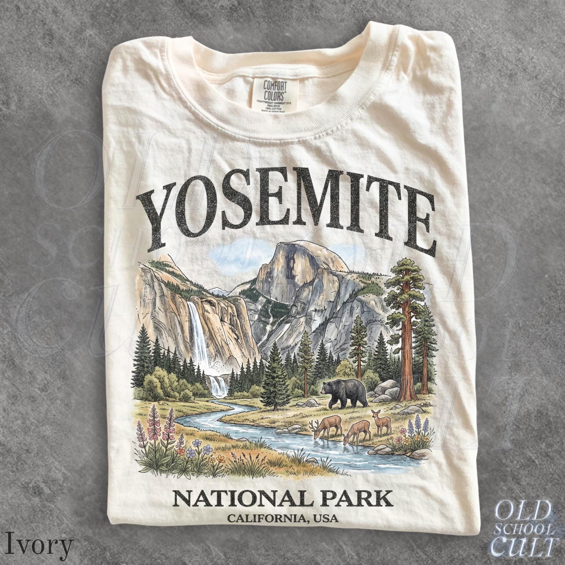 Yosemite National Park Vintage 90s Graphic T-Shirt, Retro California ...