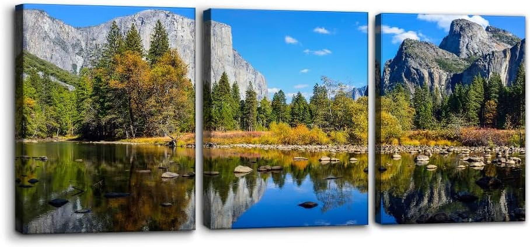 Yosemite National Park Wall Art Canvas Painting Nature Posters and ...