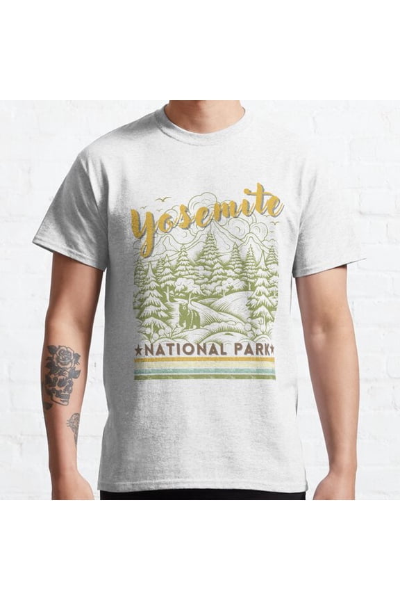 Yosemite National State Park Classic Rainbow T-shirt Sticker Classic T-shirt