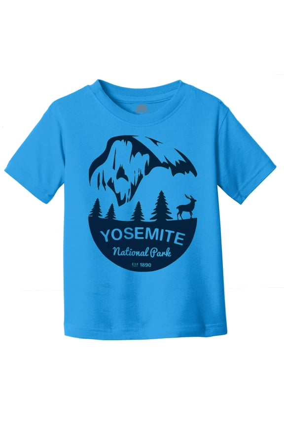 Yosemite National Water-Based Screen Toddler T-Shirt - Cobalt/Navy Ink - 4T