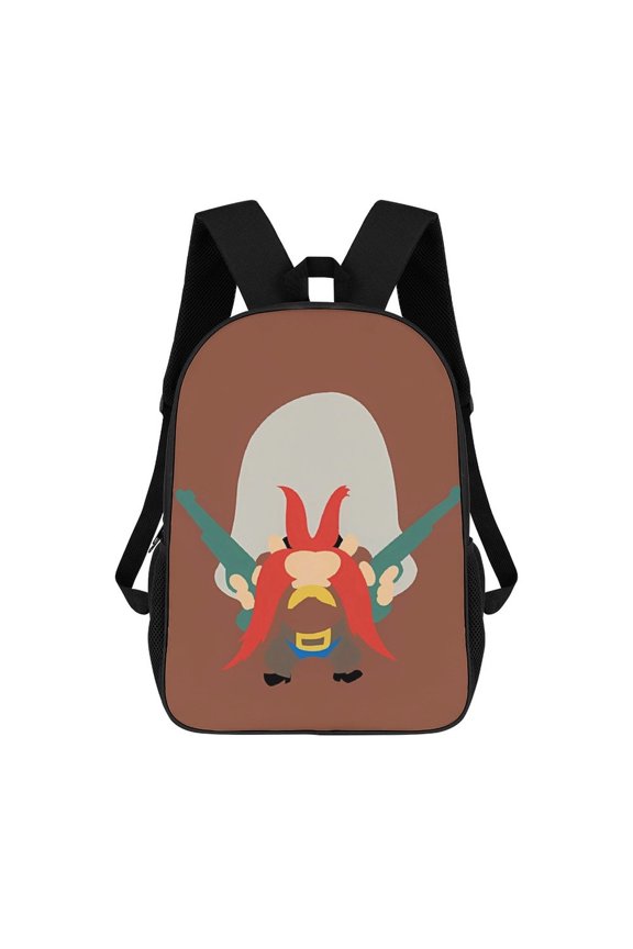 Yosemite-Sam Backpack, Bookbag with Adjustable Shoulder Straps And Large Zip Compartment, Unisex Travel Bags 17 Inch