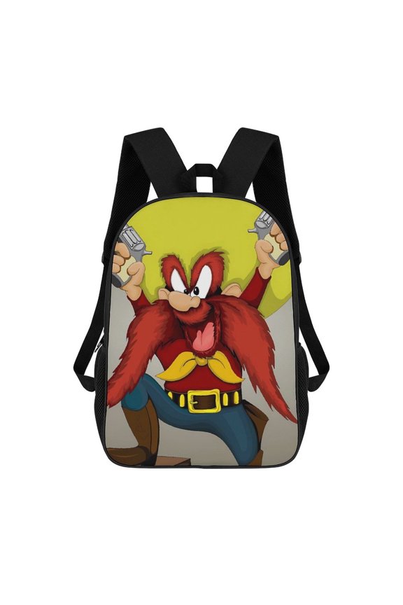 Yosemite-Sam Backpack, Bookbag with Adjustable Shoulder Straps And Large Zip Compartment, Unisex Travel Bags 17 Inch
