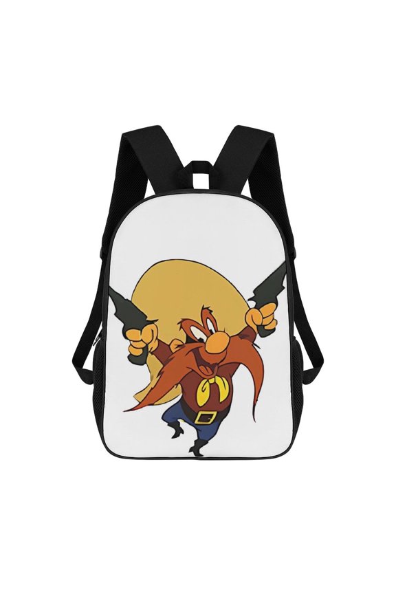 Yosemite-Sam Backpack, Bookbag with Adjustable Shoulder Straps And Large Zip Compartment, Unisex Travel Bags 17 Inch