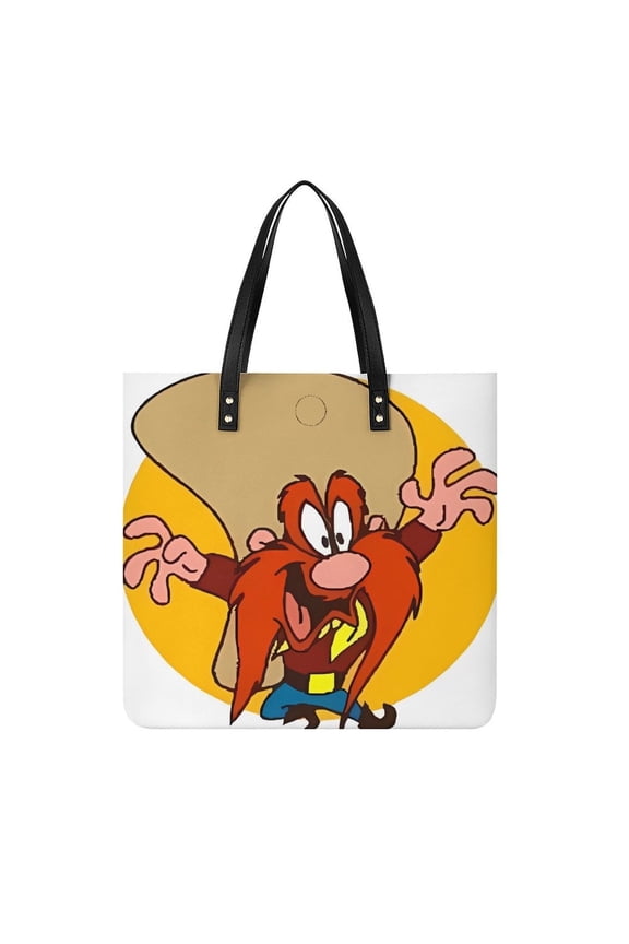 Yosemite-Sam Handbag, Casual PU Leather Tote Bag, Shoulder Handbags with Top Magnetic Snap Closure For Girl Ladies Women Travel Shopping