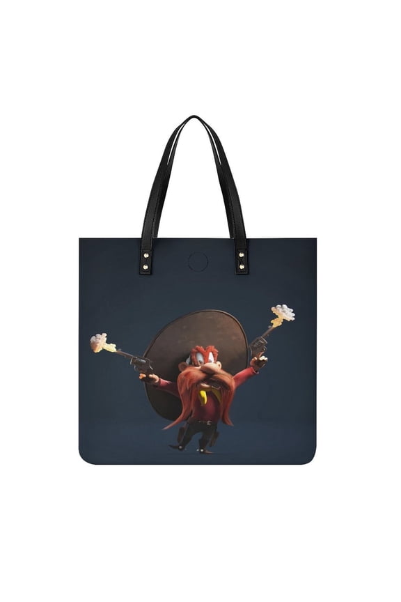 Yosemite-Sam Handbag, Casual PU Leather Tote Bag, Shoulder Handbags with Top Magnetic Snap Closure For Girl Ladies Women Travel Shopping