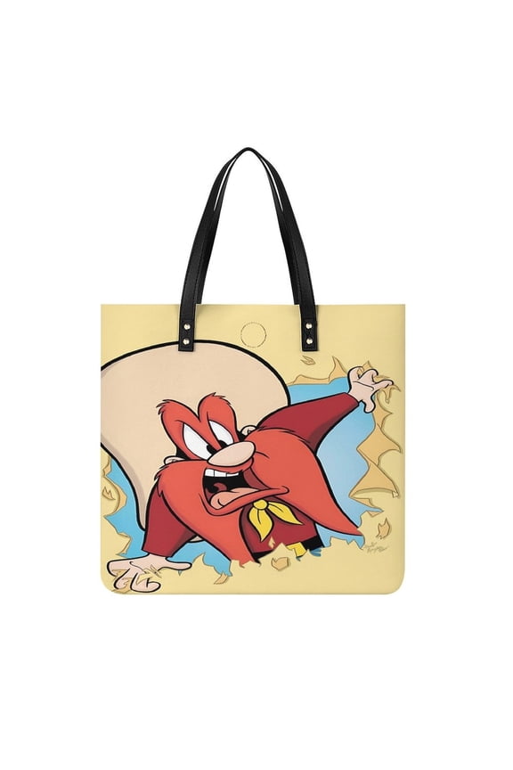 Yosemite-Sam Handbag, Casual PU Leather Tote Bag, Shoulder Handbags with Top Magnetic Snap Closure For Girl Ladies Women Travel Shopping