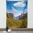 thumbnail image 1 of Yosemite Tapestry, Yosemite El Capitan and Half Dome in California National Parks US Summertime View, Wall Hanging for Bedroom Living Room Dorm Decor, 60W X 80L Inches, Green Blue, by Ambesonne, 1 of 5