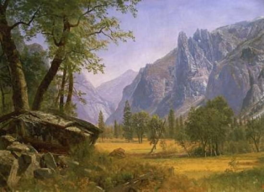 Yosemite Valley Canvas Art - Albert Bierstadt (18 x 24)