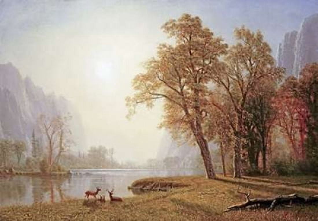 Yosemite Valley Canvas Art - Albert Bierstadt (20 x 28)