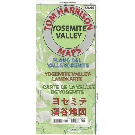Yosemite Valley Map : Plano del Valle Yosemite- Yosemite Valley-Landkarte- Carte de La Vallee de Yosemite