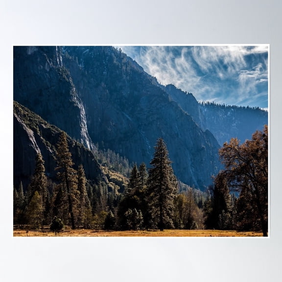Yosemite Valley Poster Wall Art, Modern Wall Decor, 24x36 UNFRAMED