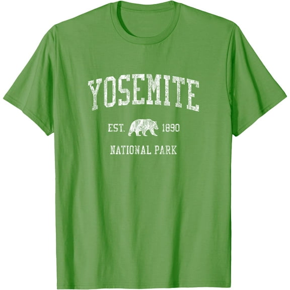 Yosemite Vintage National Park Design Unisex T-Shirt for Men Women Kids Toddler