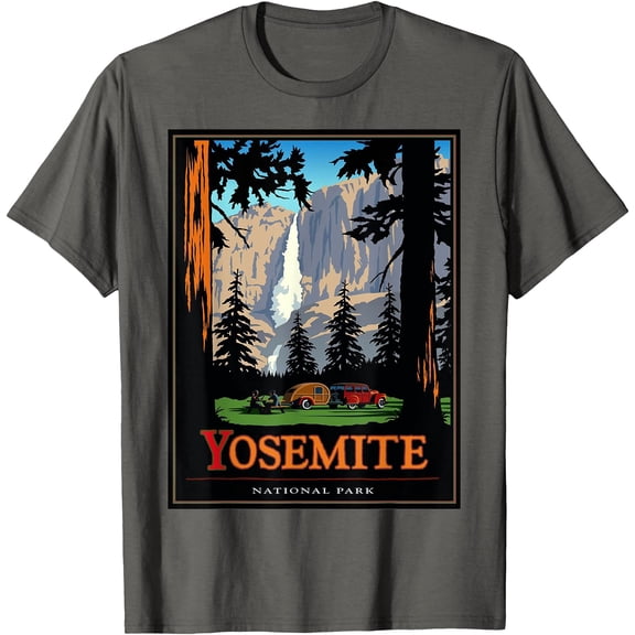 Yosemite Vintage National Park Unisex T-Shirt for Men Women Kids Toddler