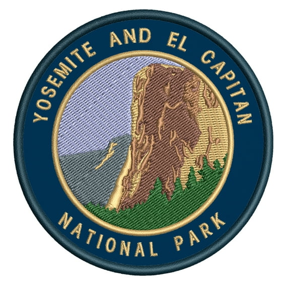 Yosemite and El Capitan Embroidered Patch Iron/Sew-On Applique Travel Souvenir