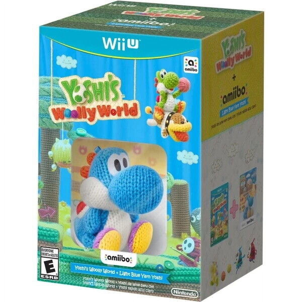 Yoshi's Woolly World + Light Blue Yarn Yoshi Amiibo [Nintendo Wii