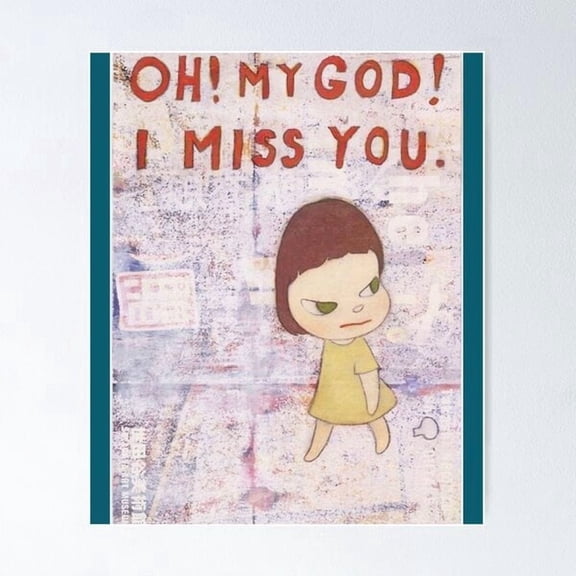 Yoshimoto Nara Minimalist Poster Wall Art UNFRAMED PAPER POSTER, Home Decor