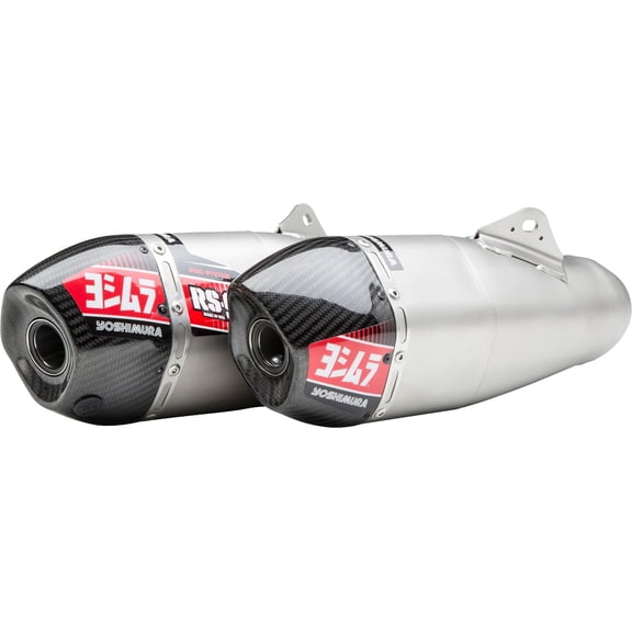Yoshimura 22844BR520 RS-9 Signature Series Dual Slip-Ons - Aluminum Mufflers (Natural)