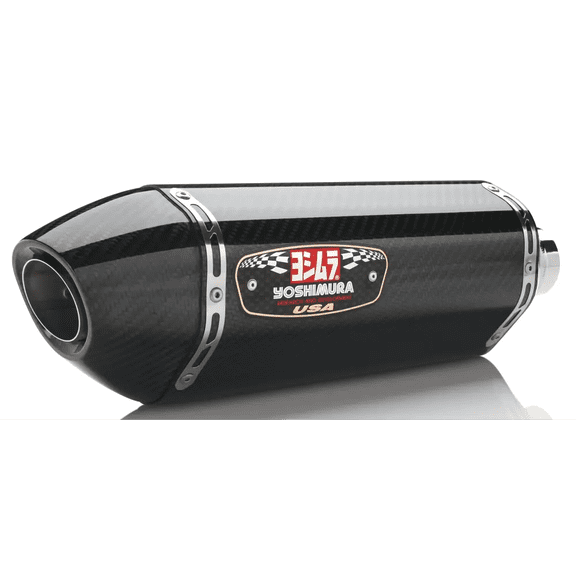 Yoshimura Race R-77 Stainless Slip-On Exhaust with Carbon Fiber Mufflers Kawasaki ZX-14R 2012-2021