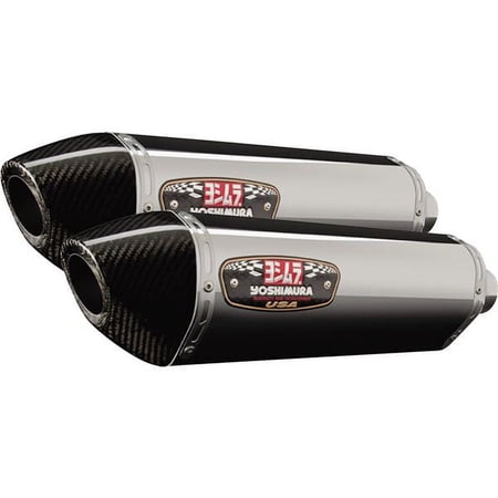 Yoshimura R-77 EPA Slip-On Muffler Stainless/Carbon Tip (11210E0520)