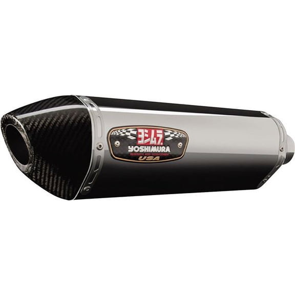 Yoshimura R-77 EPA Stainless Slip-On Exhaust Muffler w/Carbon Tip (11600E0520)