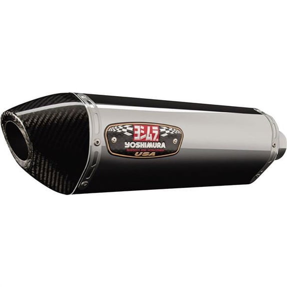 Yoshimura R-77 Stainless Slip-On Exhaust with Stainless Muffler Suzuki GSX-R600 | GSX-R750 2011-2020