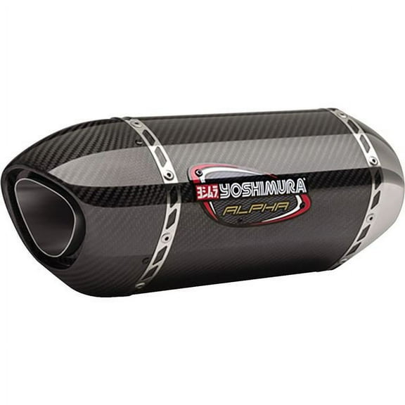 Yoshimura Alpha Stainless Slip-On Exhaust with Carbon Fiber Muffler Suzuki GSX-R600 | GSX-R750 2011-2020