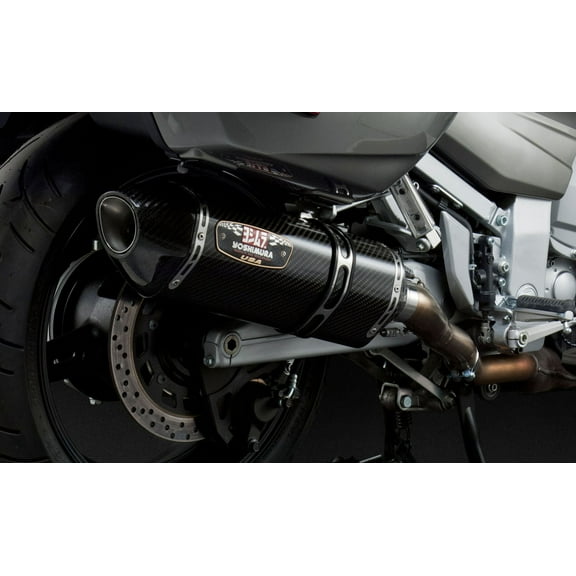 Yoshimura Signature Dual R-77 Slip-On Exhaust Ss-Cf-Cf - 13150E0220