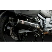 Yoshimura R-77 Dual Stainless/Carbon Signature Slip-On Exhaust Mufflers 13150E0220