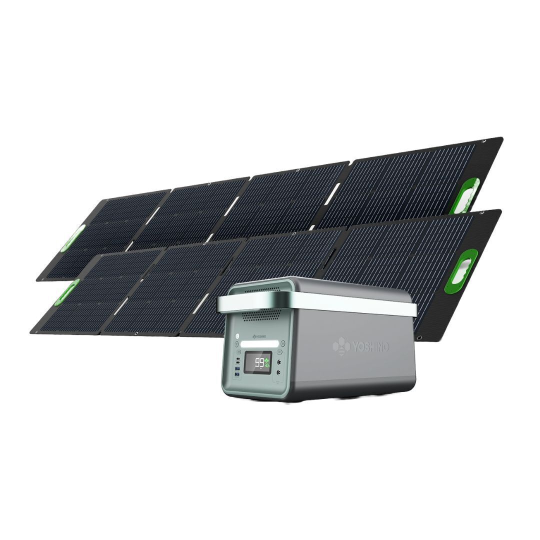 Solid State Power Generator Yoshino K20SP22 Solid State Solar Portable Generator 2000W with 2x 200W ...