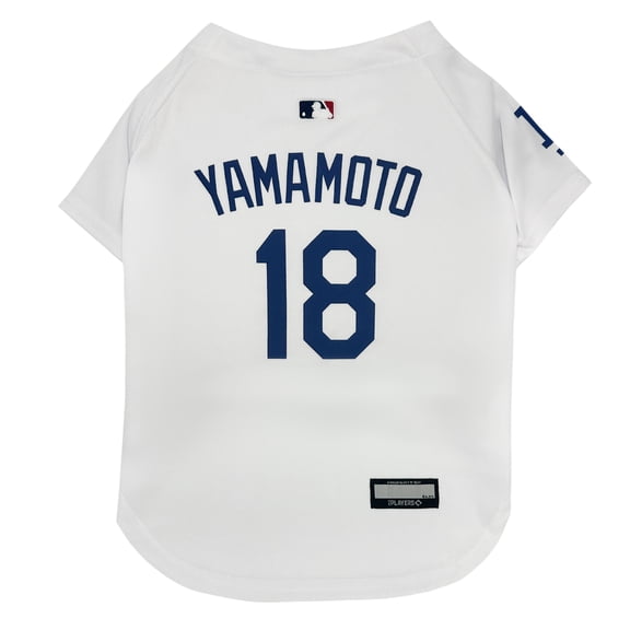 Yoshinobu Yamamoto White Los Angeles Dodgers Player Pet Jersey