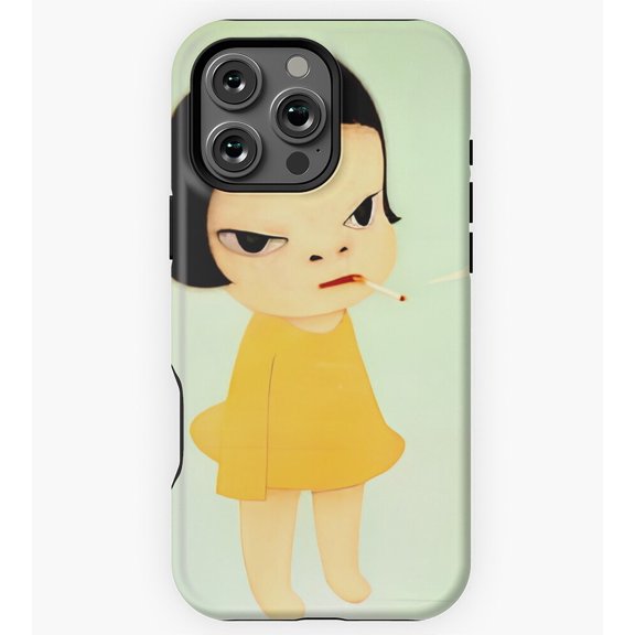 Yoshitomo Nara Inspired Art GA094 Phone Case for iPhone 11 to 17 Pro Max