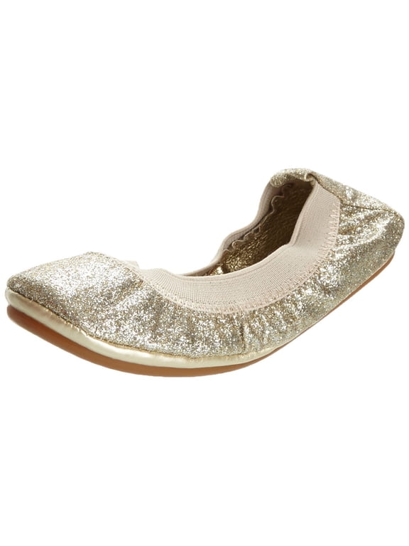 Glitter Gold Bendable Ballet Flat Size 12C