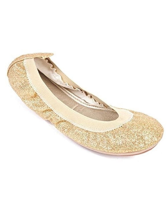 Glitter Gold Bendable Ballet Flat Size 5C/Infant
