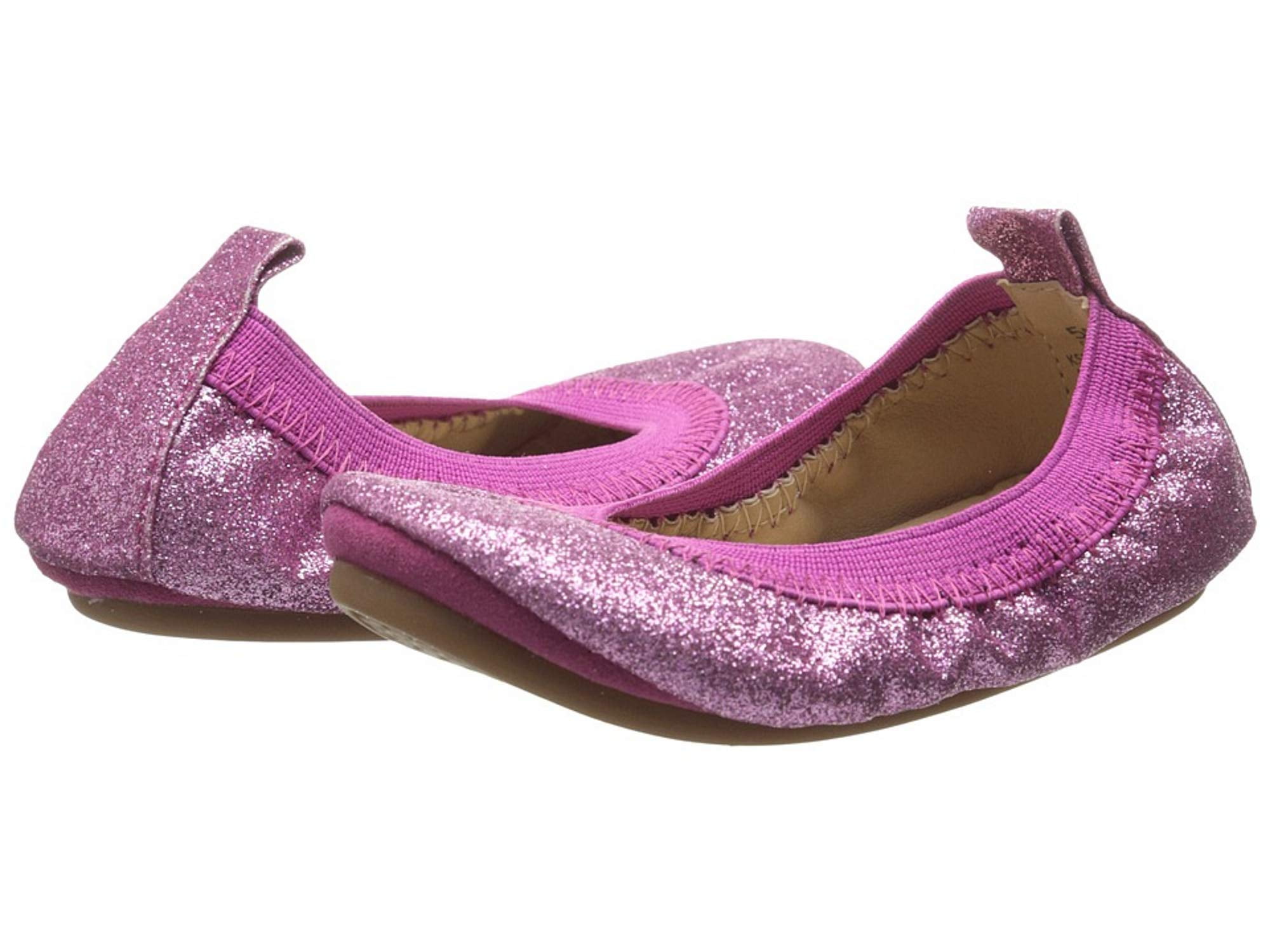Miss Samara Ballet Flat In Silver Glitter - Kids