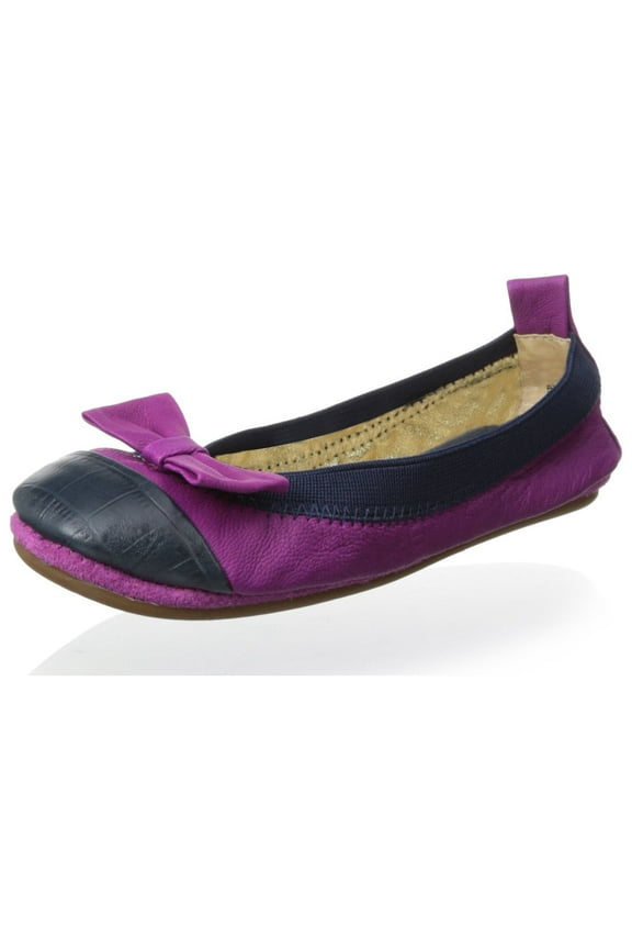 Samara Two Tone Orchid Midnight with Bow Bendable Ballet Flat Size 12C