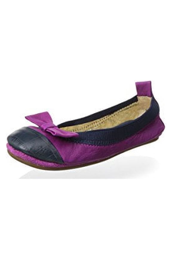 Samara Two Tone Orchid Midnight with Bow Bendable Ballet Flat Size 13C