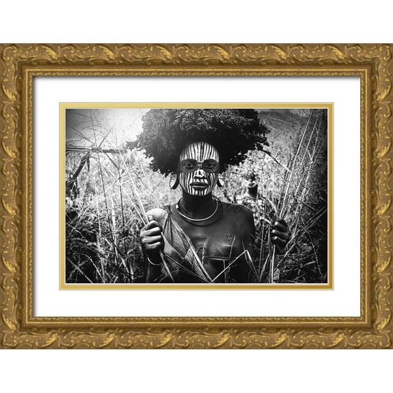 Yosifov, Svetlin 14x11 Gold Ornate Wood Framed with Double Matting Museum Art Print Titled - Suri Teen