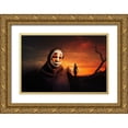 thumbnail image 1 of Yosifov, Svetlin 18x13 Gold Ornate Wood Framed with Double Matting Museum Art Print Titled - Orange Suri Composition, 1 of 4