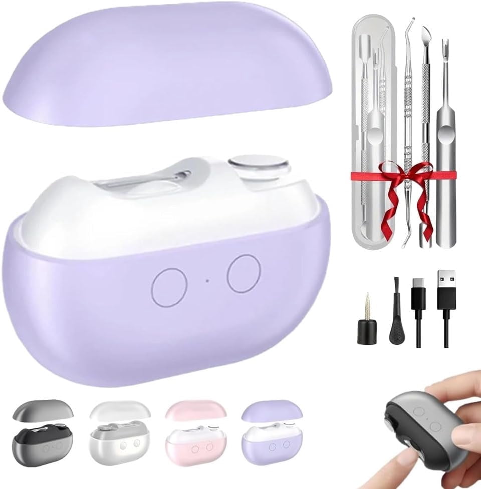 Yosody Electric Toe Nail Clippers for Seniors Automatic Trimmer Grinder Kit, Rechargeable Portable Filer Polisher with Light for Adults Men Women Fingernail Care Cutter Machine