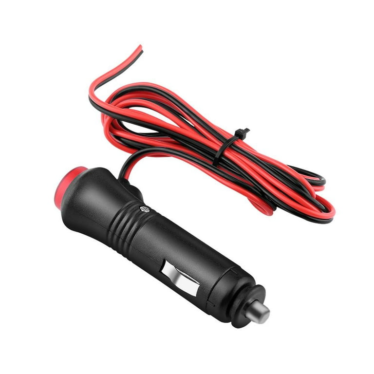 Yosoo 1.5m Male Car Cigarette Lighter Socket Power Plug Adapter On Off  Switch Fuse 12V 24V, Car Male Cigarette Lighter, Cigarette Lighter  Connector 