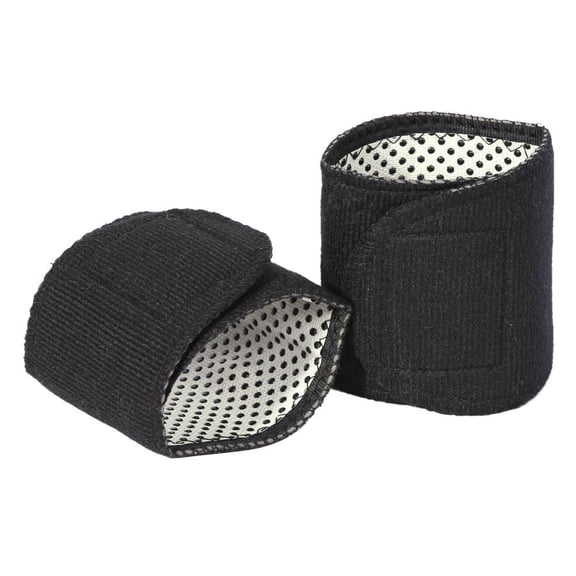 Yosoo 1 Pair Tourmaline Massage Self-heating Wrist Brace Support Protector , Wrist Support, Wrist GuardOne SizeBlack