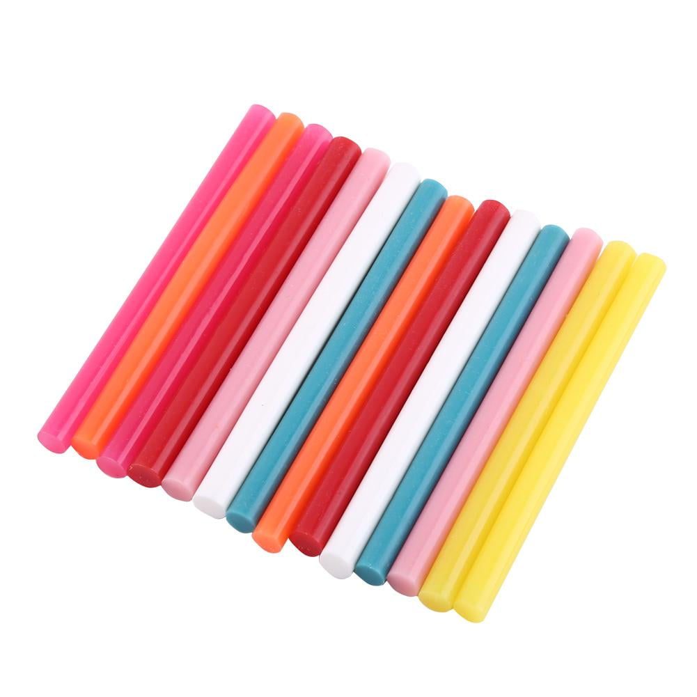 Yosoo 14pcs Mix Color Hot Melt Glue Stick Adhesive Sticks Kit Craft  Attaching DIY Tools, Glue Gun Stick,Hot Melt Glue Sticks 