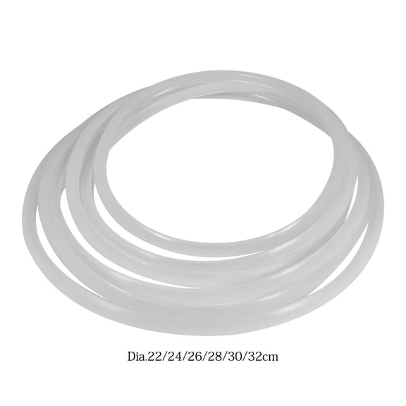Yosoo 6 Sizes Replacement Clear Silicone Gasket Sealing Ring for Home Pressure Cooker Kitchen Tool, Pressure Gasket, Cooker Sealing Ring
