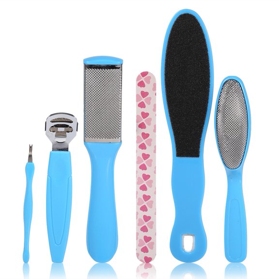 Yosoo 8PCS Portable Foot File Set Dead Hard Skin Callus Remover Scraper Pedicure Rasp Tools , Foot Callus Remover, Foot Scraper