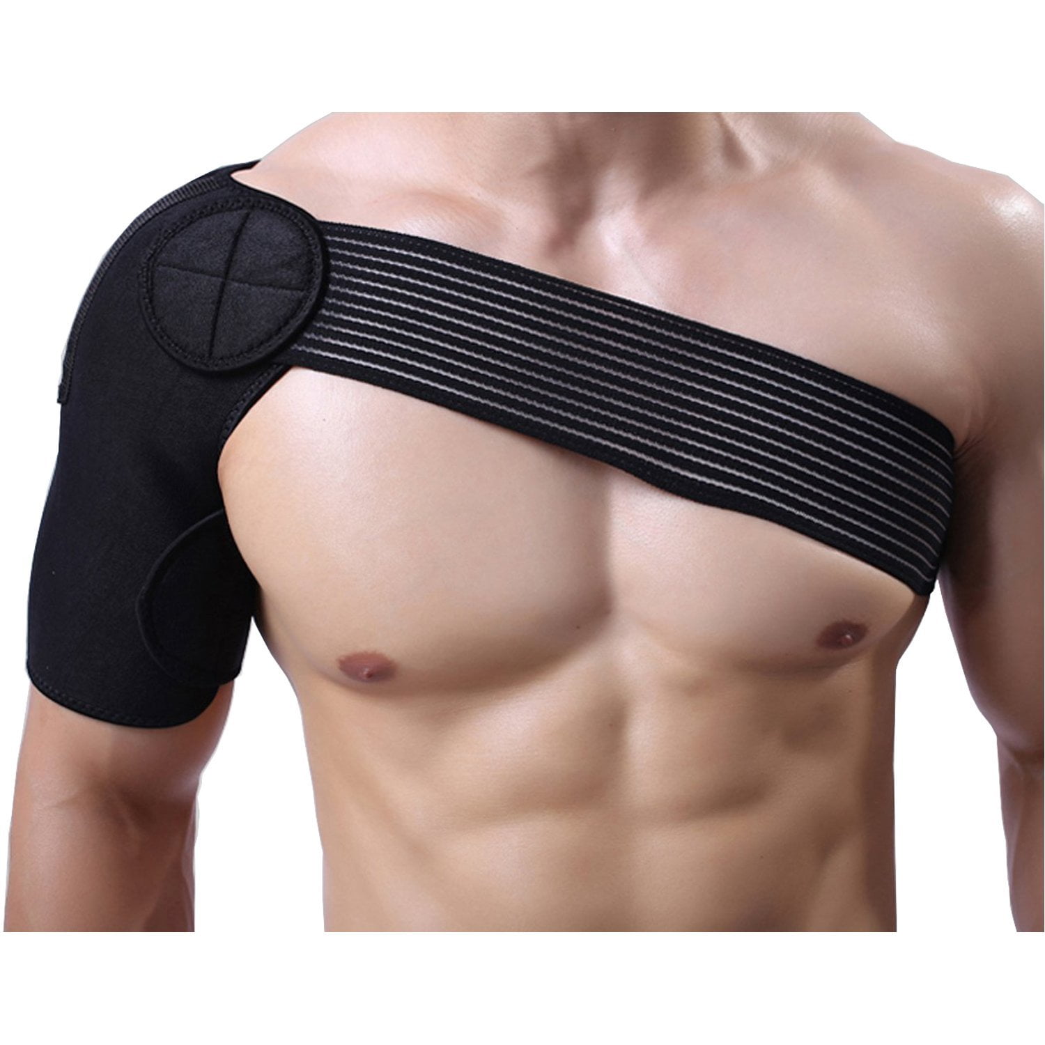 Yosoo Elastic Shoulder Brace Support Strap Wrap Belt