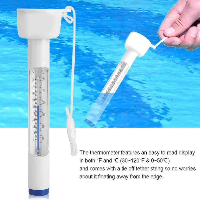 Yosoo Floating Pool Thermometer Premium Water Temperature Thermometers with String,for Outdoor/Indoor Swimming Pools,Hot Tub,Spa,Fish Pond
