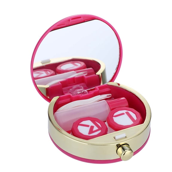 Yosoo Mini Contact Lens Holder Eye Care Lenses Case Set Cute Lovely Travel Kit Box , Lens Box, Contact Lenses Case