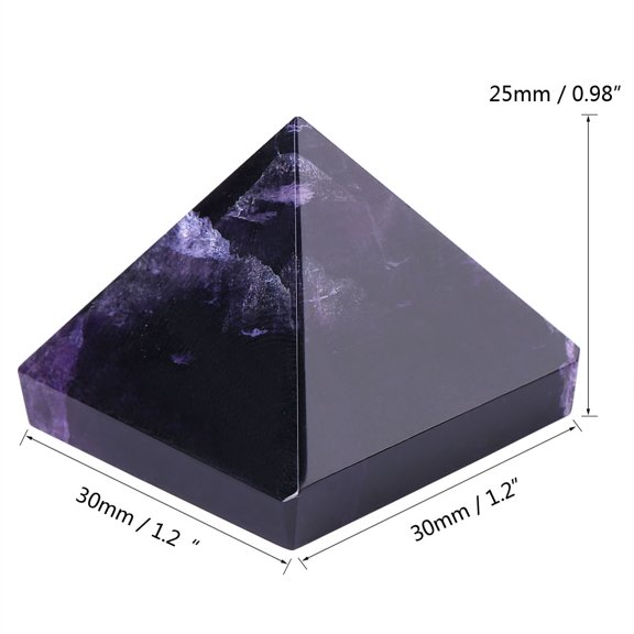 Yosoo Natural Purple CrystalFluorite Amethyst Pyramid Figurines Home Decoration Furnishing Article,Amethyst Pyramid,Pyramid Figurine