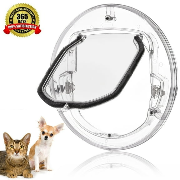 Yosoo Pet Door Cat Flap Door 4 Way Locking Cat Doors for Cats, Small Dogs, Puppy,Glass Window